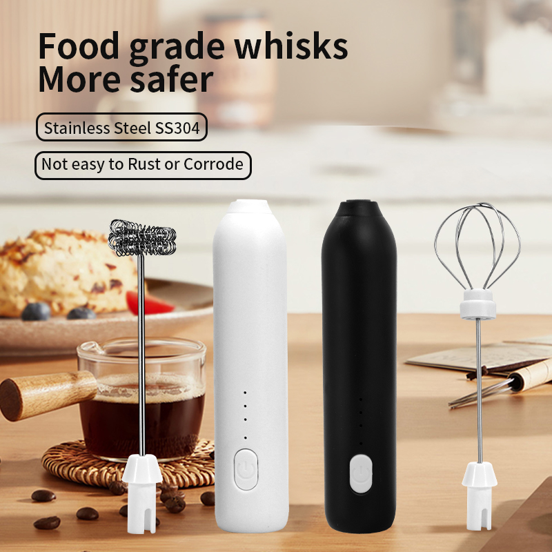 Kitchen Gadgets Website - 2 で 1 電気コーヒー泡立て器 + エッグビーターワイヤレス
