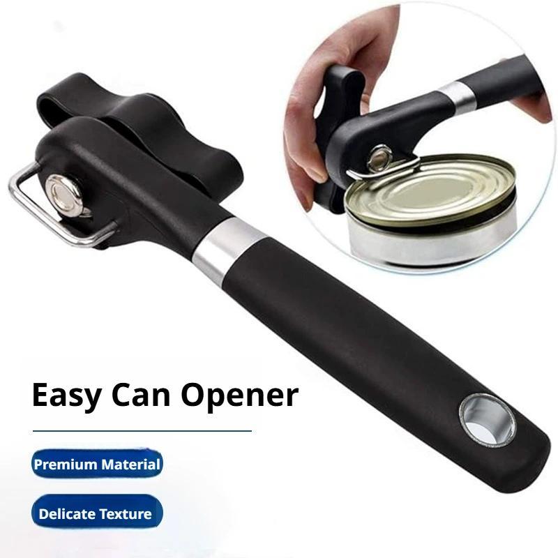 Electric Can Opener - 安全カット缶切り器スムーズエッジ缶切り器ハンドヘルド食品グレードステンレス鋼切断手動缶切り器キッチンレストラン用