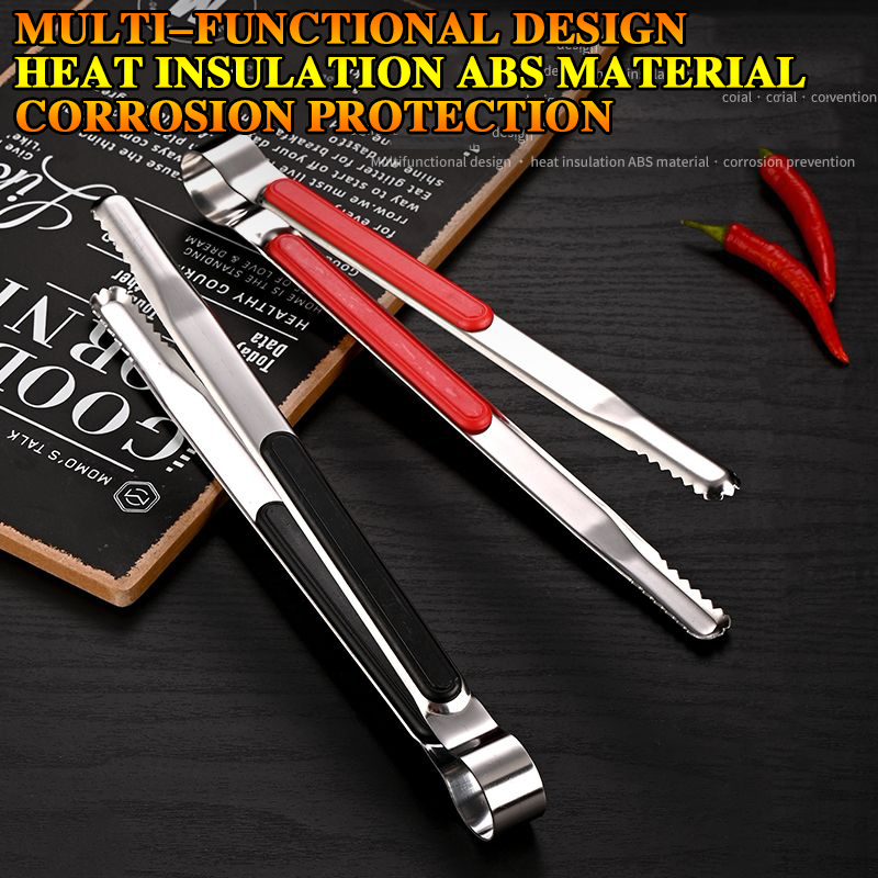 Kitchen Gadgets Gifts - 韓国バーベキュークリップバーベキュークリップ食品クリップステンレス鋼バーベキュークリップ肥厚ビュッフェイチゴクリップパン商業