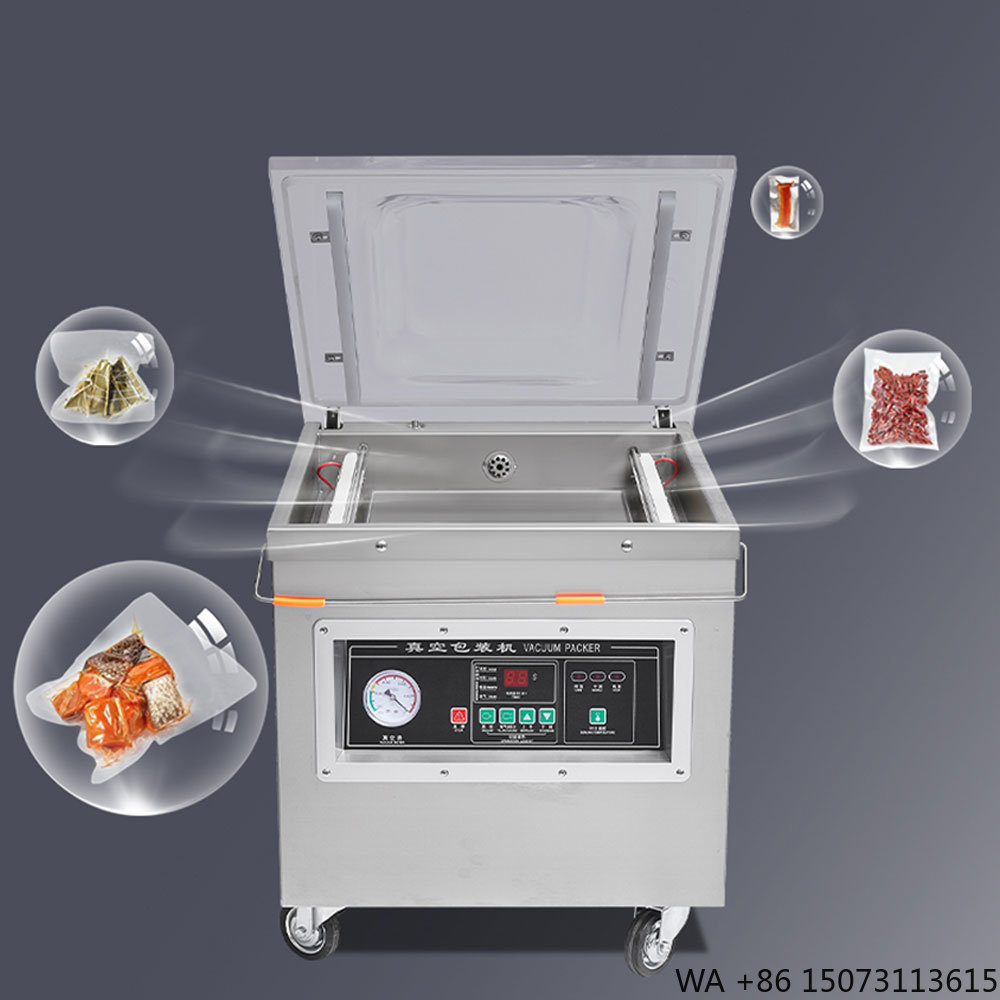 Food Vacuum Sealer - Dz-400業務用卓上真空包装機 コンパクト設計 ステンレス製ボディ パウチフィルム対応 食品チャンバーシーリング用