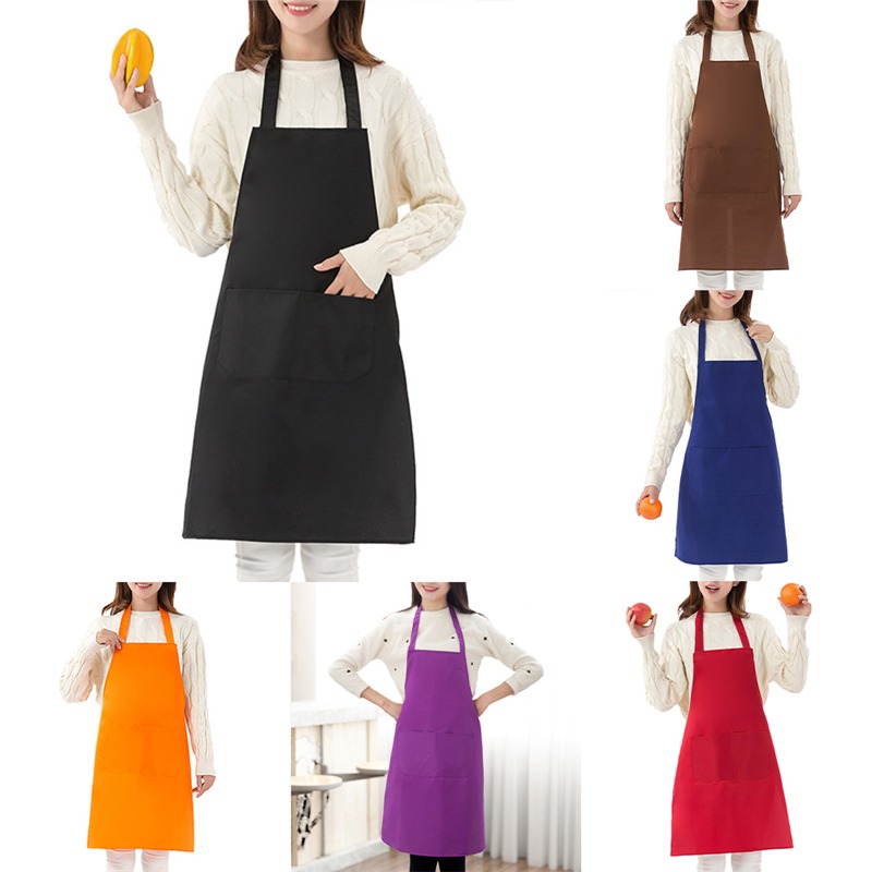 Kitchen Gadgets On Sale - ホット販売調理キッチンエプロン女性男性シェフウェイターカフェショップバーベキュー美容師エプロンビブキッチンアクセサリー