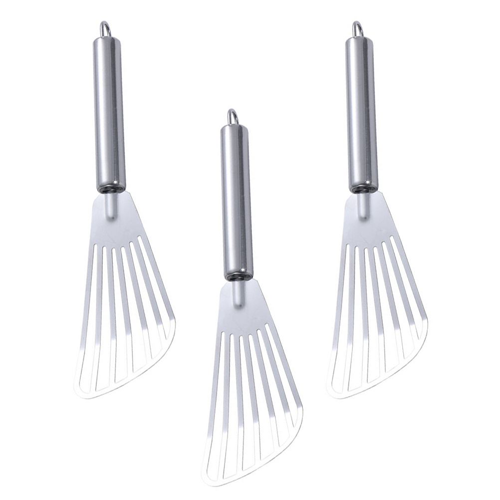 Kitchen Gadgets Gifts - 3 個ステンレス鋼スパチュラステーキフライ魚用スロット付きターナーキッチンツールベーキングガジェット調理器具耐熱