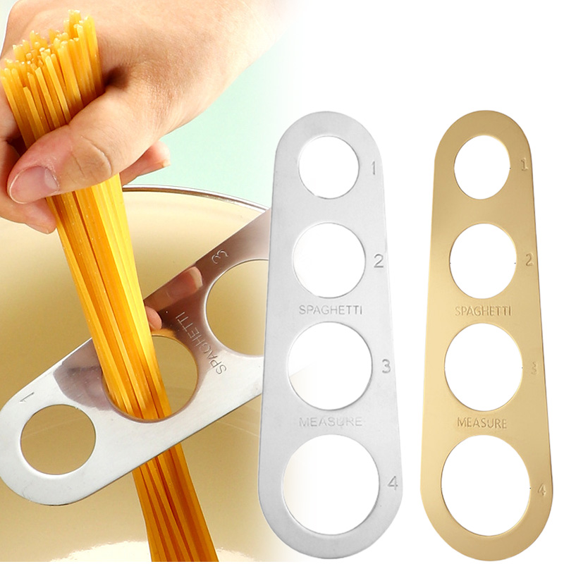 Kitchen Gadgets Gifts - ステンレス鋼スパゲッティ測定器パスタ麺測定調理キッチンケーキ定規テープライン無料測定キッチンツールガジェット
