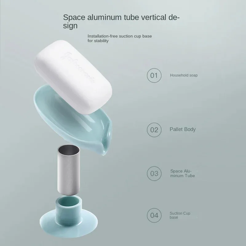 水切り石鹸ホルダー 葉っぱ型石鹸置き 吸盤トレイ シャワー用 - Kitchen Gadgets Gifts のレビューと価格