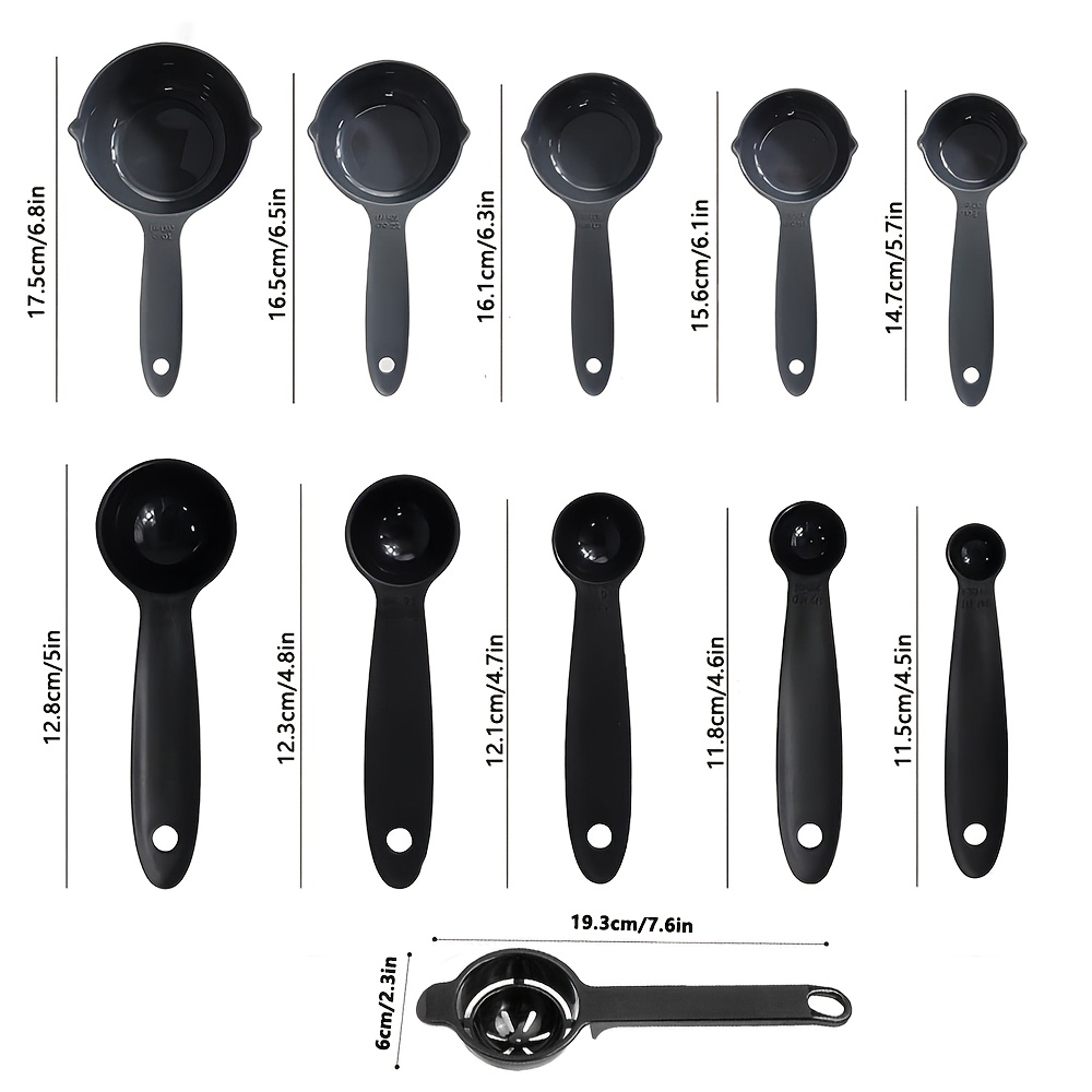 11個入りプラスチック製計量カップ＆卵黄分離器、積み重ね可能 - Kitchen Gadgets Gifts のレビューと価格