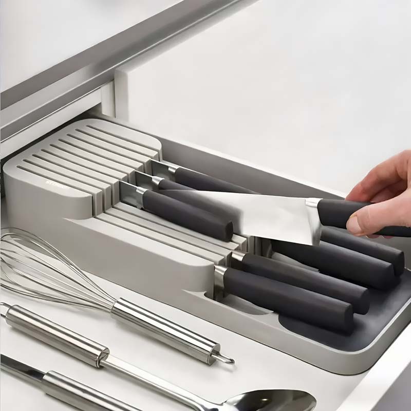 実用的な引き出し式ナイフ収納ボックス - キッチンアクセサリ - Kitchen Gadgets Storage Ideas のレビューと価格