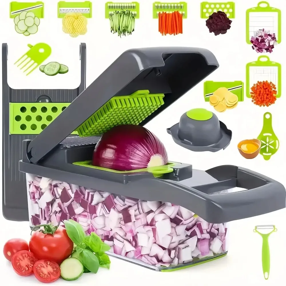 多機能野菜チョッパーハンドル食品格子食品チョッパー野菜スライ - Korean Kitchen Gadgets のレビューと価格