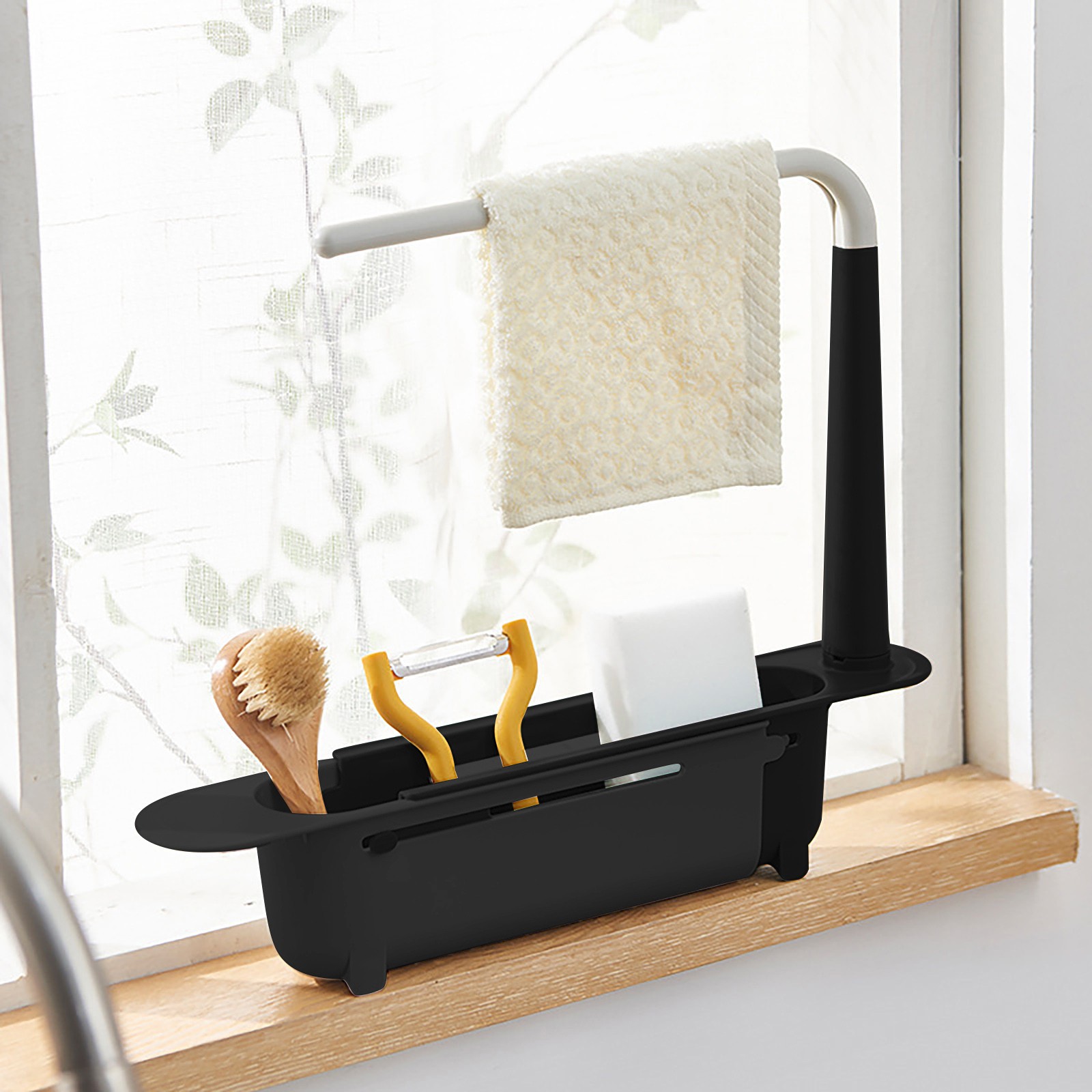 Elescopicシンクの水切り、キッチンオーガナイザー、石 - Kitchen Gadgets Storage Ideas のレビューと価格