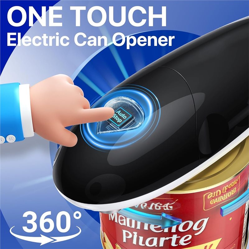 A006-電動缶切り、高齢者向け缶切り、あらゆるサイズの缶に - Electric Can Opener のレビューと価格