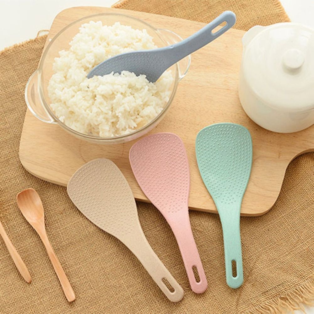 小麦麦わらスプーン、プラスチック、ベージュ、ピンク、ブルー、 - Kitchen Gadgets On Sale のレビューと価格