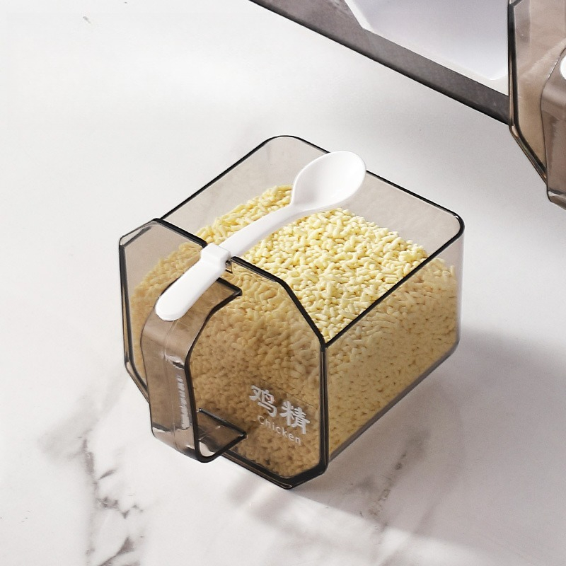 ノーパンチ調味料ボックス 家庭用キッチン壁掛け塩調味料ジャー - Korean Kitchen Gadgets のレビューと価格