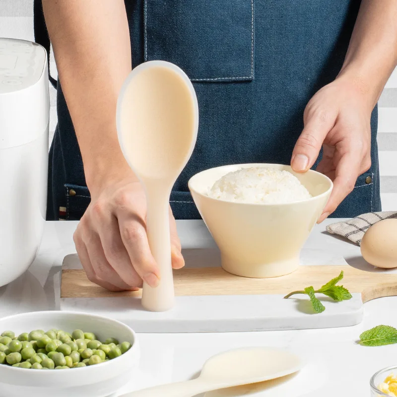 焦げ付き防止シリコンキッチンスプーン,火傷防止,高温度耐性, - Kitchen Gadgets On Sale のレビューと価格