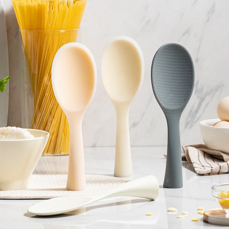 焦げ付き防止シリコンキッチンスプーン,火傷防止,高温度耐性, - Kitchen Gadgets On Sale のレビューと価格