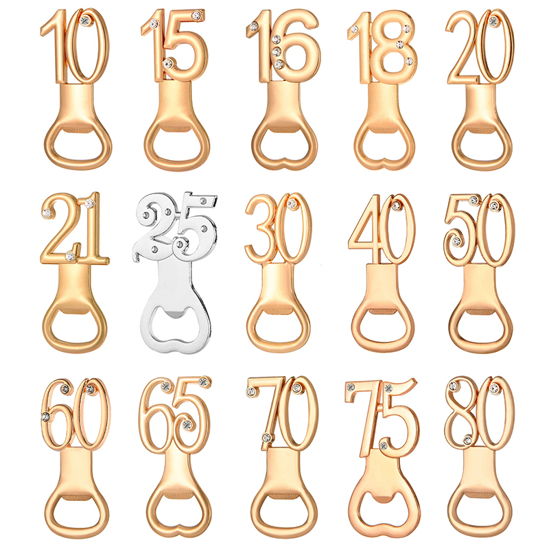 16/18/20/21/30/40/50/60 数字形状栓抜 - Kitchen Gadgets Gifts のレビューと価格