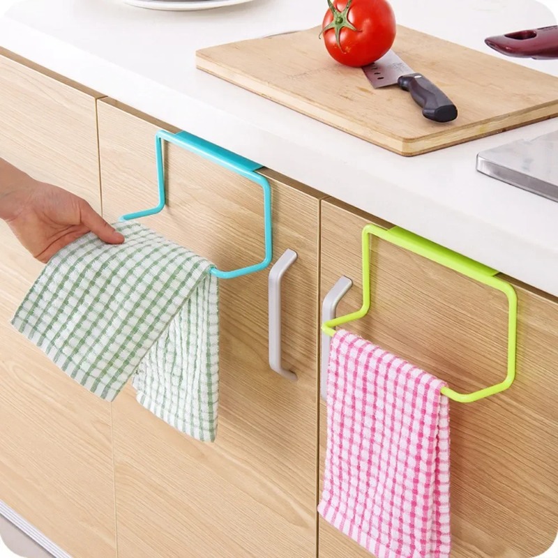 1PC プラスチック吊り下げホルダータオルラック多機能食器棚 - Kitchen Gadgets Storage Ideas のレビューと価格