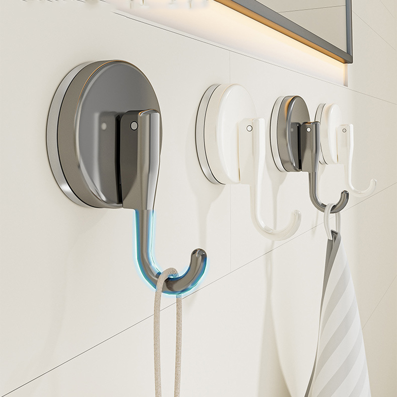 吸盤フックパンチフリー多機能吊り下げキー衣類フック浴室ローブ - Kitchen Gadgets Website のレビューと価格