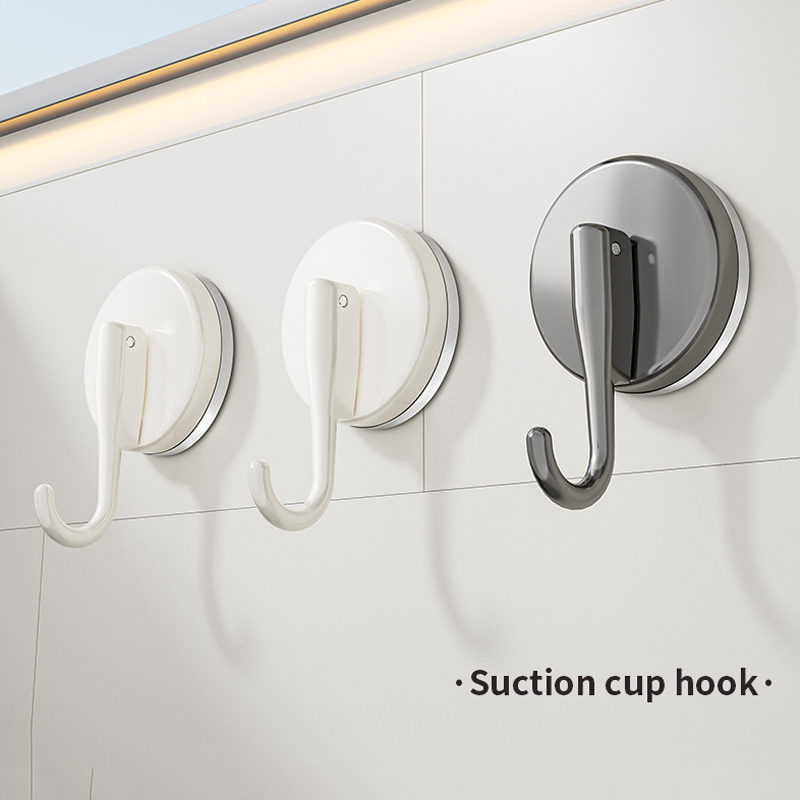 吸盤フックパンチフリー多機能吊り下げキー衣類フック浴室ローブ - Kitchen Gadgets Website のレビューと価格