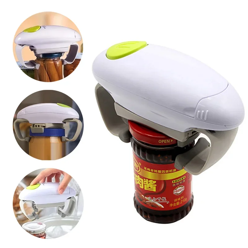 電動缶ボトル蓋オープナー両耳式ワンキー自動レストランスクリュ - Electric Can Opener のレビューと価格