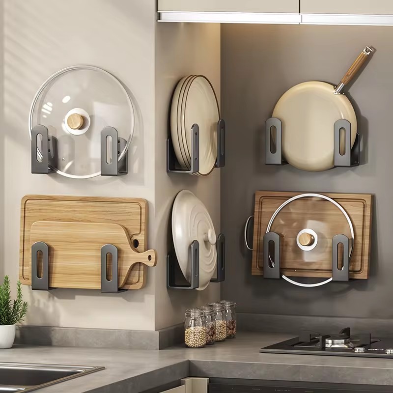 2 ピース/セット鍋蓋ラックポットカバーまな板ホルダースポン - Kitchen Gadgets Storage Ideas のレビューと価格