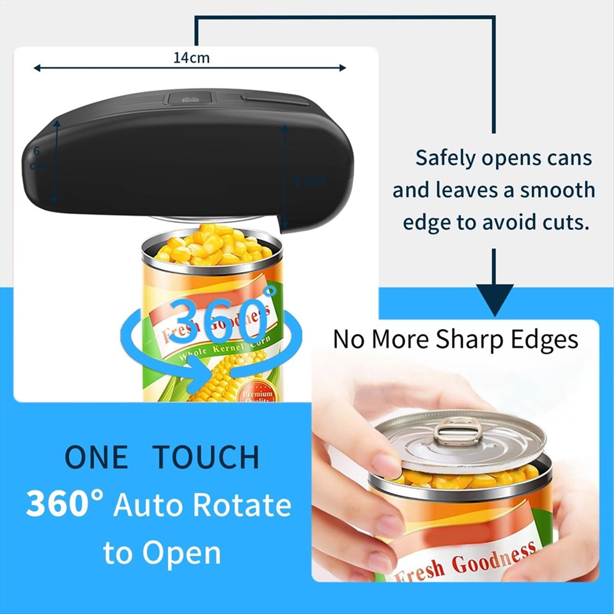 BHBL電動缶切り - ワンタッチハンズフリー自動缶切り、あ - Electric Can Opener のレビューと価格