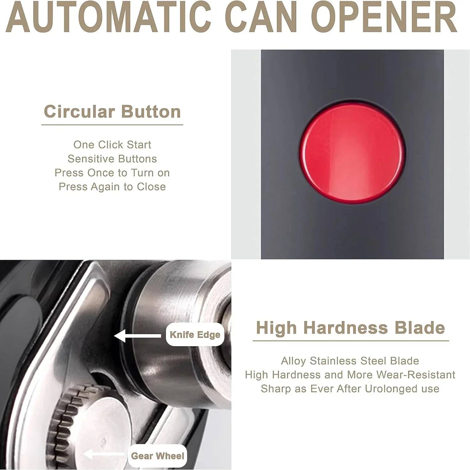 電気電池式缶切り,自動,ワンタッチ,ハンドヘルド,シャープエ - Electric Can Opener のレビューと価格
