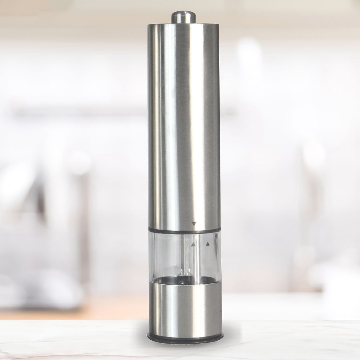 A56T-ステンレス製電動ソルト＆ペッパーミル 自動ハーブス - Kitchen Gadgets Gifts のレビューと価格