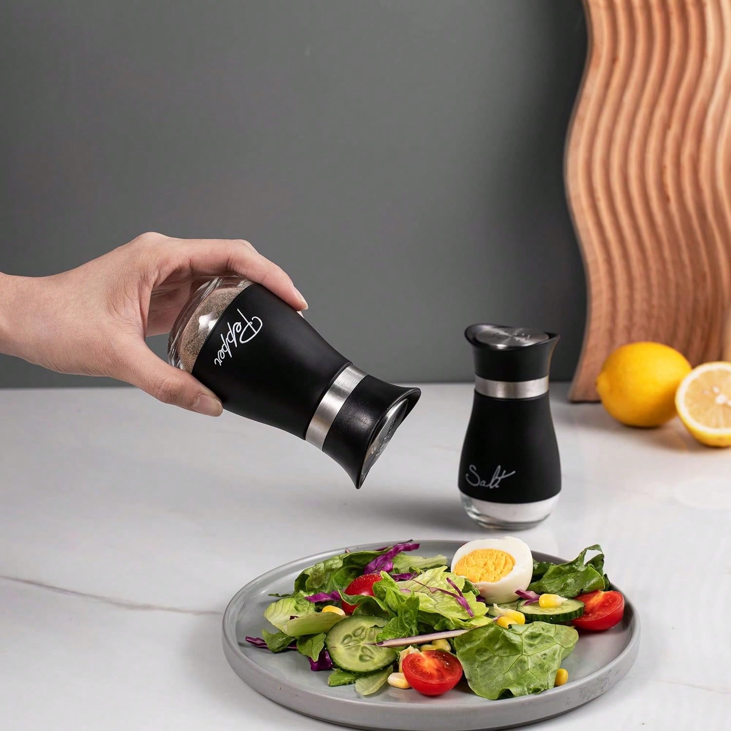 2個入り調味料シェイカーガラスボトル、スパイス収納、バーベキ - Korean Kitchen Gadgets のレビューと価格