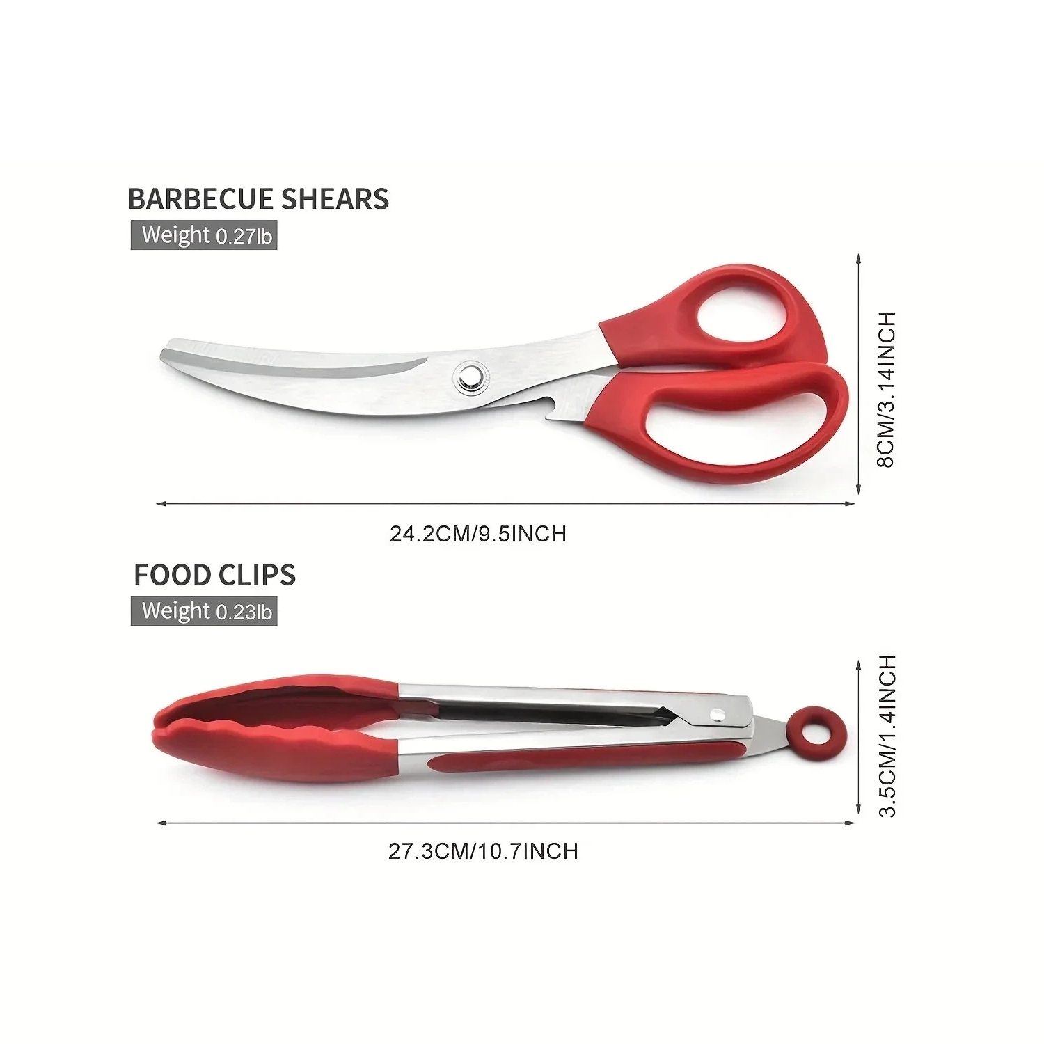 ステンレス鋼バーベキューはさみクリップセットキッチンツールシ - Korean Kitchen Gadgets のレビューと価格