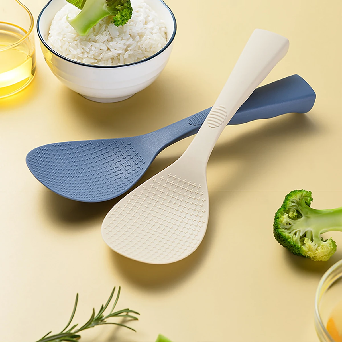 1PC 食品グレードのシリコーンしゃもじ家庭用ノンスティック - Kitchen Gadgets On Sale のレビューと価格