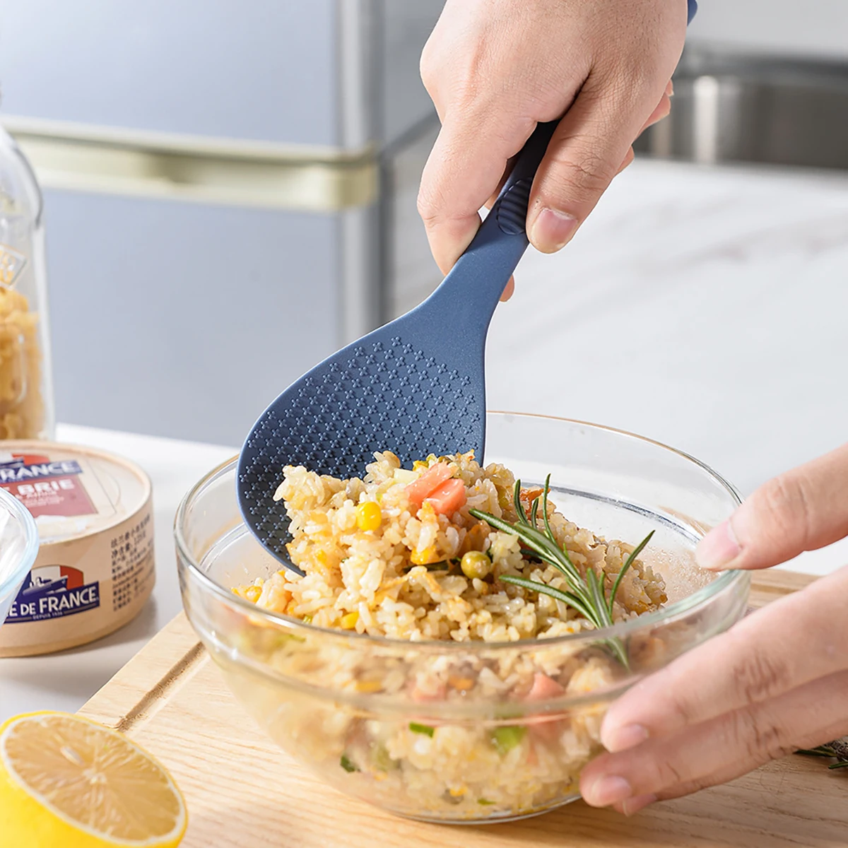 1PC 食品グレードのシリコーンしゃもじ家庭用ノンスティック - Kitchen Gadgets On Sale のレビューと価格