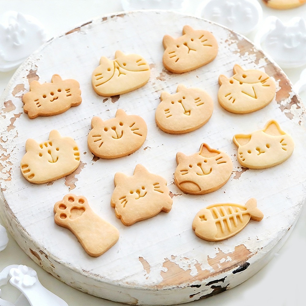 かわいい子猫DIYスタンプクッキーカッター焼き型ベーキングア - Kitchen Gadgets Website のレビューと価格