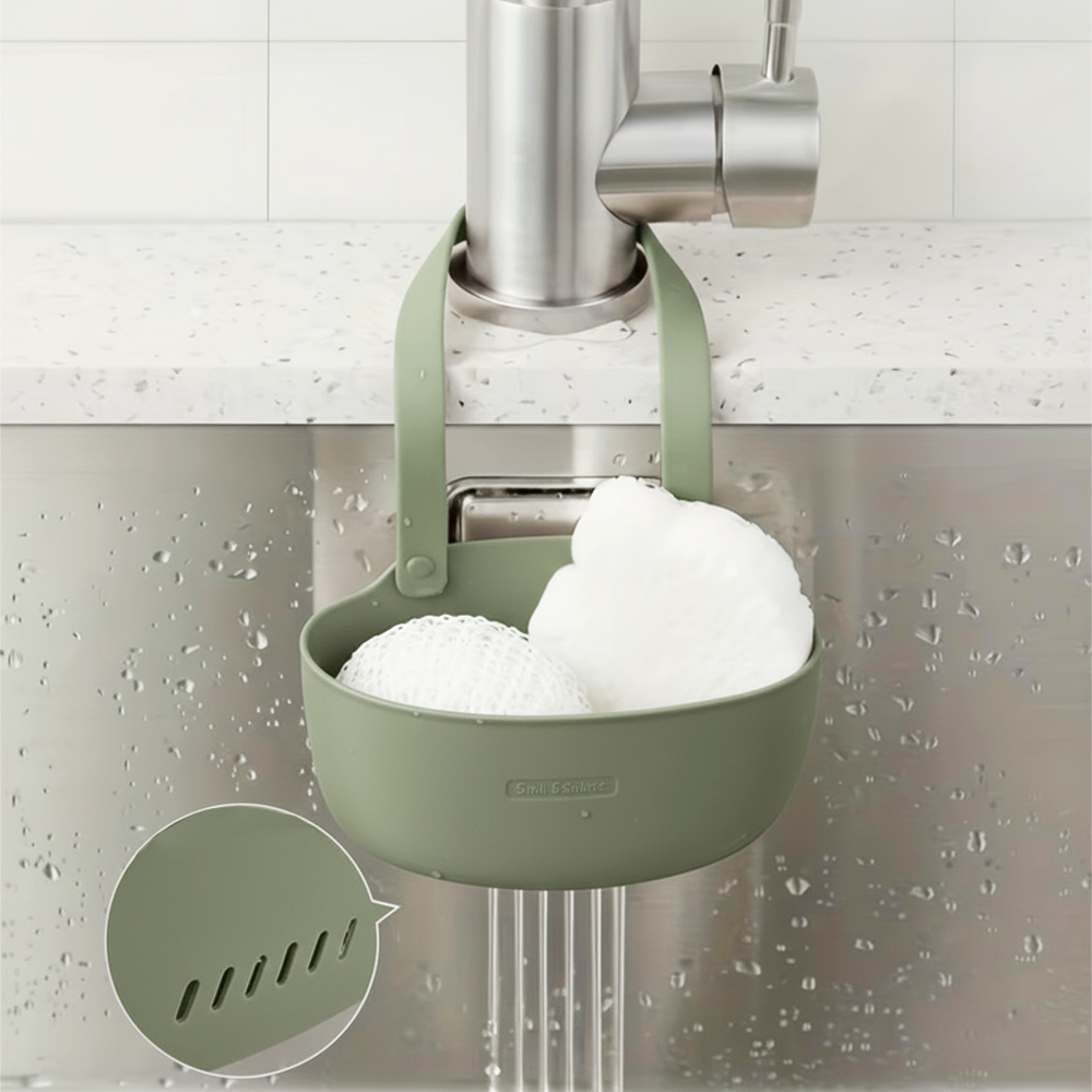 吊り下げ式石鹸スポンジホルダー、二重排水バスケット、シンク収 - Kitchen Gadgets Storage Ideas のレビューと価格