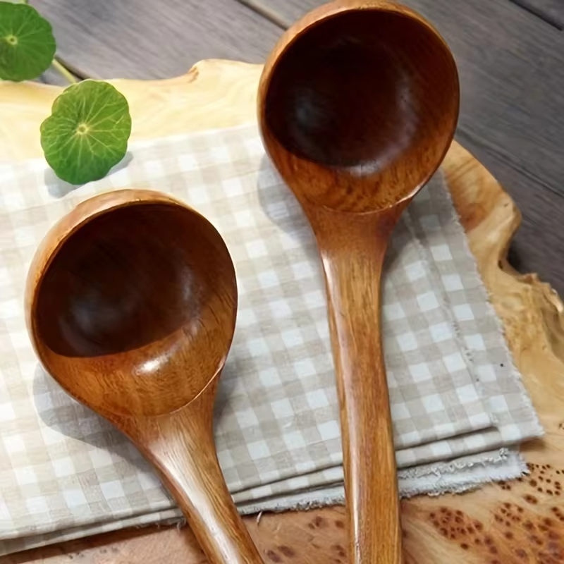 1pc ノンスティック木製クッキングスプーン、毎日の固体火傷 - Kitchen Gadgets On Sale のレビューと価格